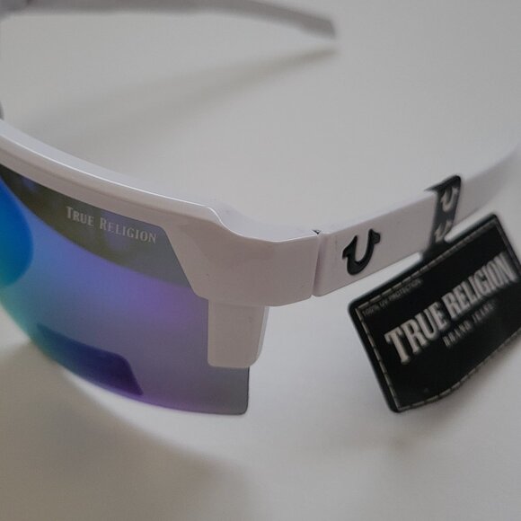TRUE RELIGION Blade Shield Mirrored Sunglasses - NEW - Picture 7 of 9